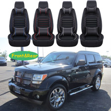 Car Seat Covers 25-seater Leather Full Set Cushion Front Rear For Dodge Nitro