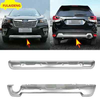 #ad For Subaru Forester 2019 2022 Front Rear Bumper Protector Skid Plate Guard trim $429.00