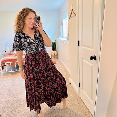 Boden Navy Blue Pink Red Floral Maxi Dress 8L | eBay Boden Navy Blue Pink Red Floral Maxi Dress 8L | eBay