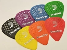 D'Addario Planet Waves DuraGrip,a1 1.5,1.2,1.0,.85,.70, .60,.50mm 7 Picks