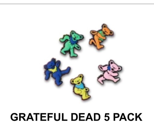 Crocs Auténtico Jibbitz GRATEFUL DEAD DANCING BEARS ZAPATOS DIJES CONJUNTO - Imagen 2 de 4