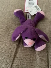 Stuffins Lumpys Gang Mini Bean Bag 1997 Berry (Purple) Bunny