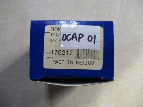 176217 OEM OMC Bombardier Oil Cap Assembly with Valve, NEW  - Afbeelding 1 van 5