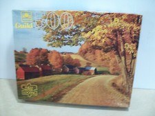 Vintage Golden Guild 500 Piece Puzzle NEW ENGLAND FARM Jigsaw