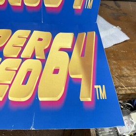 Old ORIGINAL STICKER Set Neo Geo Hyper 64 Cabinet arcade video game part