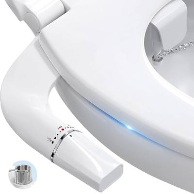 SuperBidet – Quality Bidet Attachment, Elegant Design | Dual Nozzle For Front And Rear Fresh Water Wash. Non-electric And Retractable Sprayers