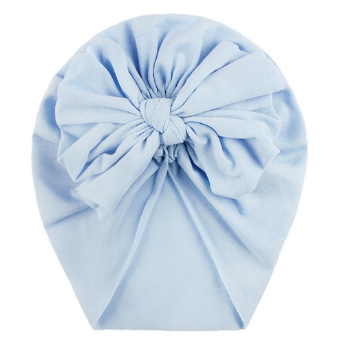 Kids Unisex Hats Headwear Bow-knot Plain Color Caps Bonnet Warm Head Wrap Beanie - Picture 4 of 26