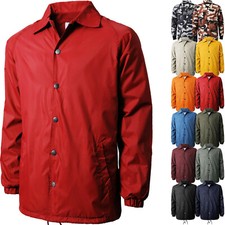 Mens Coach Jacket Windbreaker Rain Coat Active Sports Waterproof Premium Golf