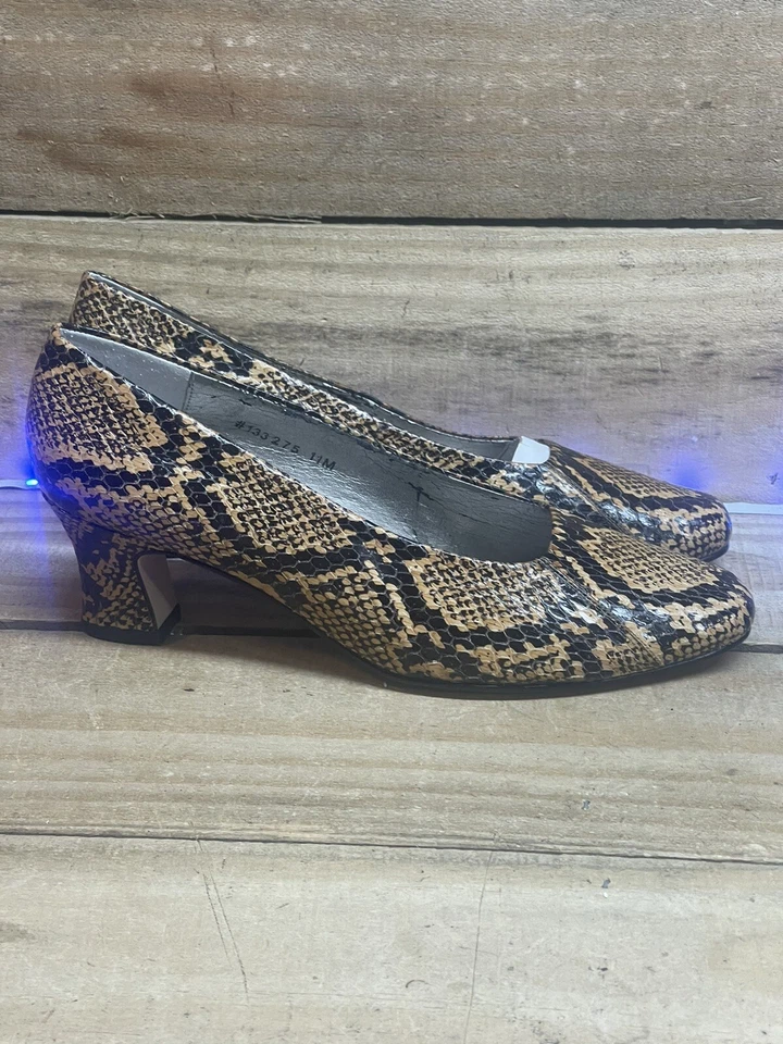 ROS HOMMERSON Cobra змея кожи насосы на высоких каблуках туфли Size1 1❤️ 133275 - Изображение 3 из 4