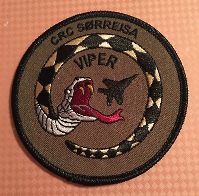 NORWAY AIR FORCE PATCHES - CRC SØRREISA VIPER PATCH