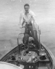 ORIGINAL VINTAGE PHOTO: Navy Sailor Man Male Ship Boat USN 40's 40s WW2 WWII
