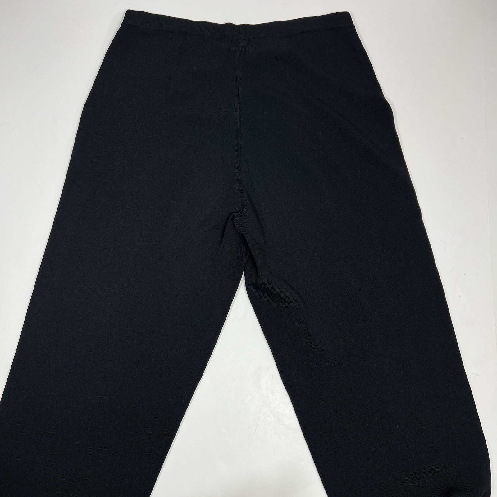 Chicos Ribbed Knit Stretch Solid Black Pull On Pa… - image 6