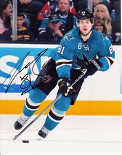 Tyler Kennedy #1   8x10 Signed Photo w/ COA San Jose Sharks