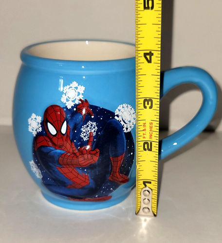 Marvel 2012 Spiderman Blue Ceramic Coffee Mug Tea Cup - Picture 3 of 5