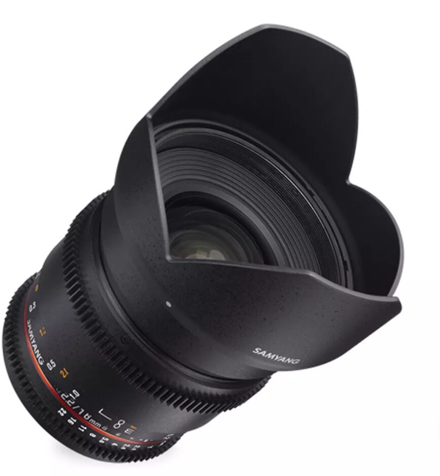 ✅Obiettivo Samyang 16mm T2.2 VDSLR per Nikon✅ NUOVO -NEW
