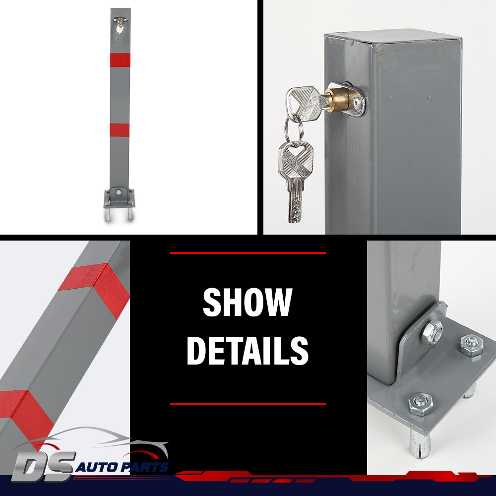 FOLDING PARKING BARRIER LOCKABLE CAR BOLLARD DRIVEWAY CAR SAFETY SECURITY POST