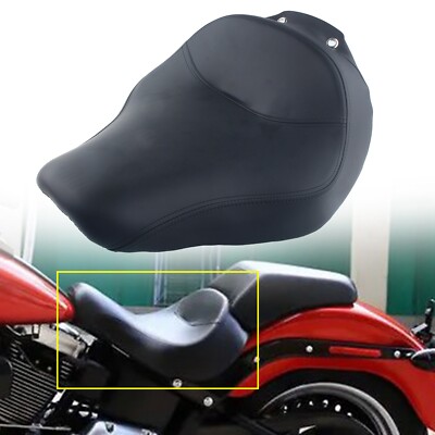 Motorcycle Front Driver Rider Solo Seat Black Für Harley Fat Boy FLSTF 07-17