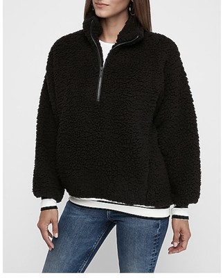 express sherpa quarter zip