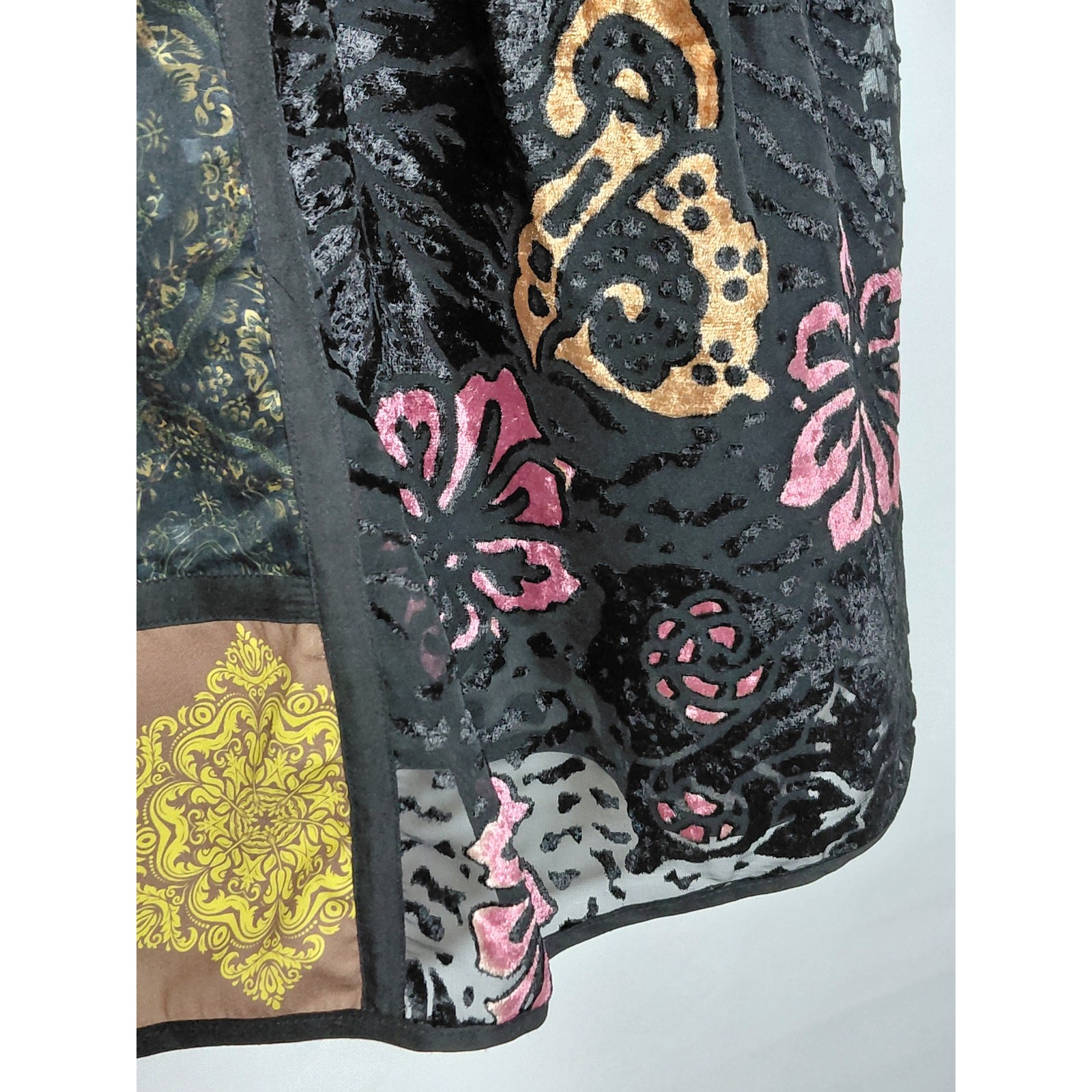 Soft Surroundings Patchwork Tunic Multicolor Knit… - image 4