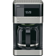 Braun PurAroma 7 KF 7120 Kaffeemaschine (12 Tassen) Edelstahl/Schwarz