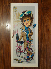 Vintage Bild Junge Fahrrad Bonanza Rad vintage Paris Santa Clara wie Michel 70er