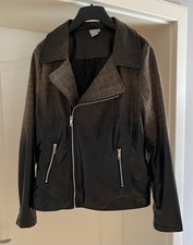 LIBERTY, Biker Jacke, Blazer, Gr. 44, Schwarz/Braun, Leder Optik, TOP Zustand