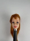 VTG Barbie Stacey Doll Head Titan Red Long Hair 1968 Mattel Eyelashes TNT Teeth