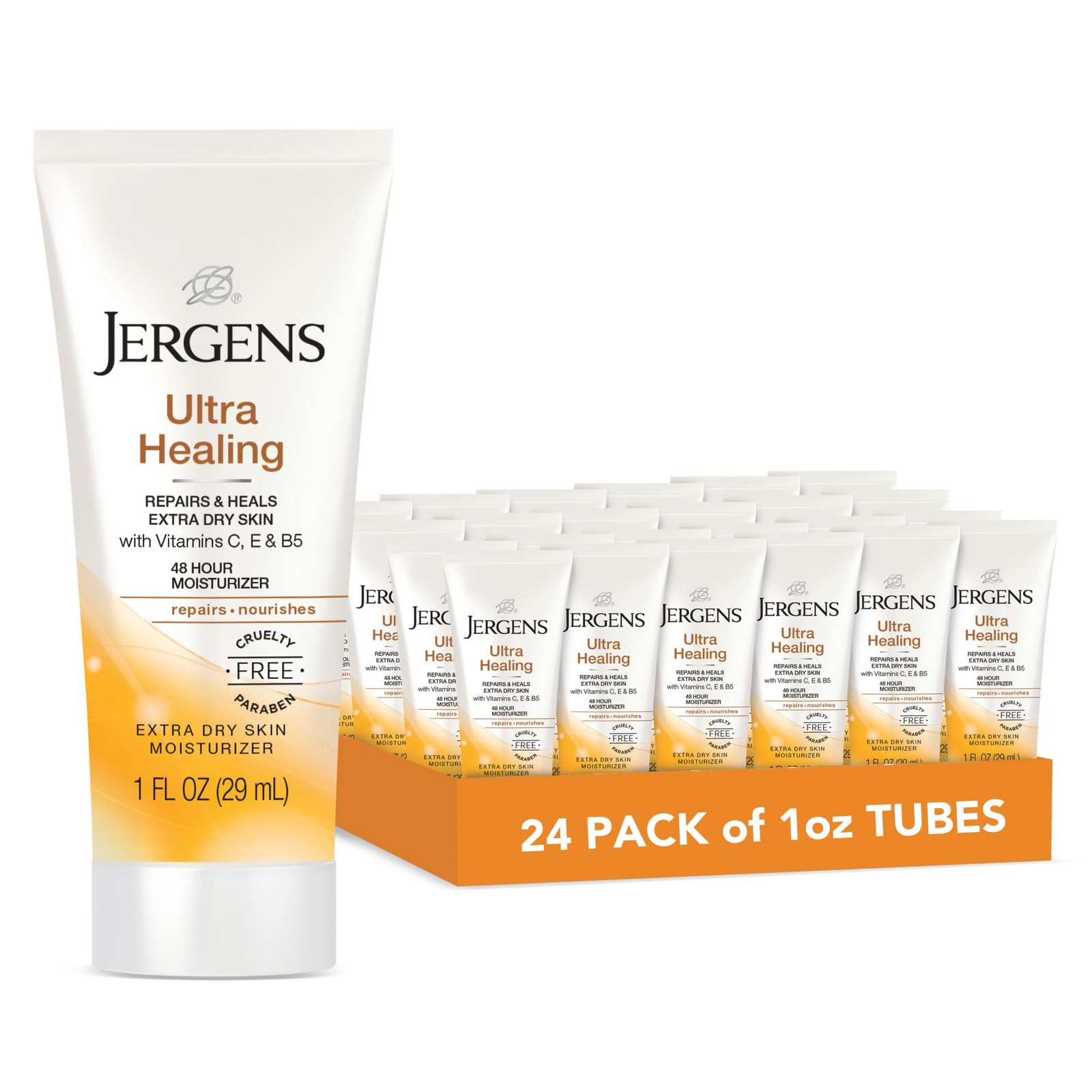 Ultra Healing Dry Skin Moisturizer, Travel Size Body and Han