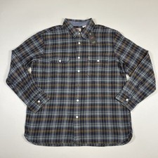 Levi  s Shirt Men  s Large Multicolor Plaid Flannel The Worker Relaxed Fit NEW