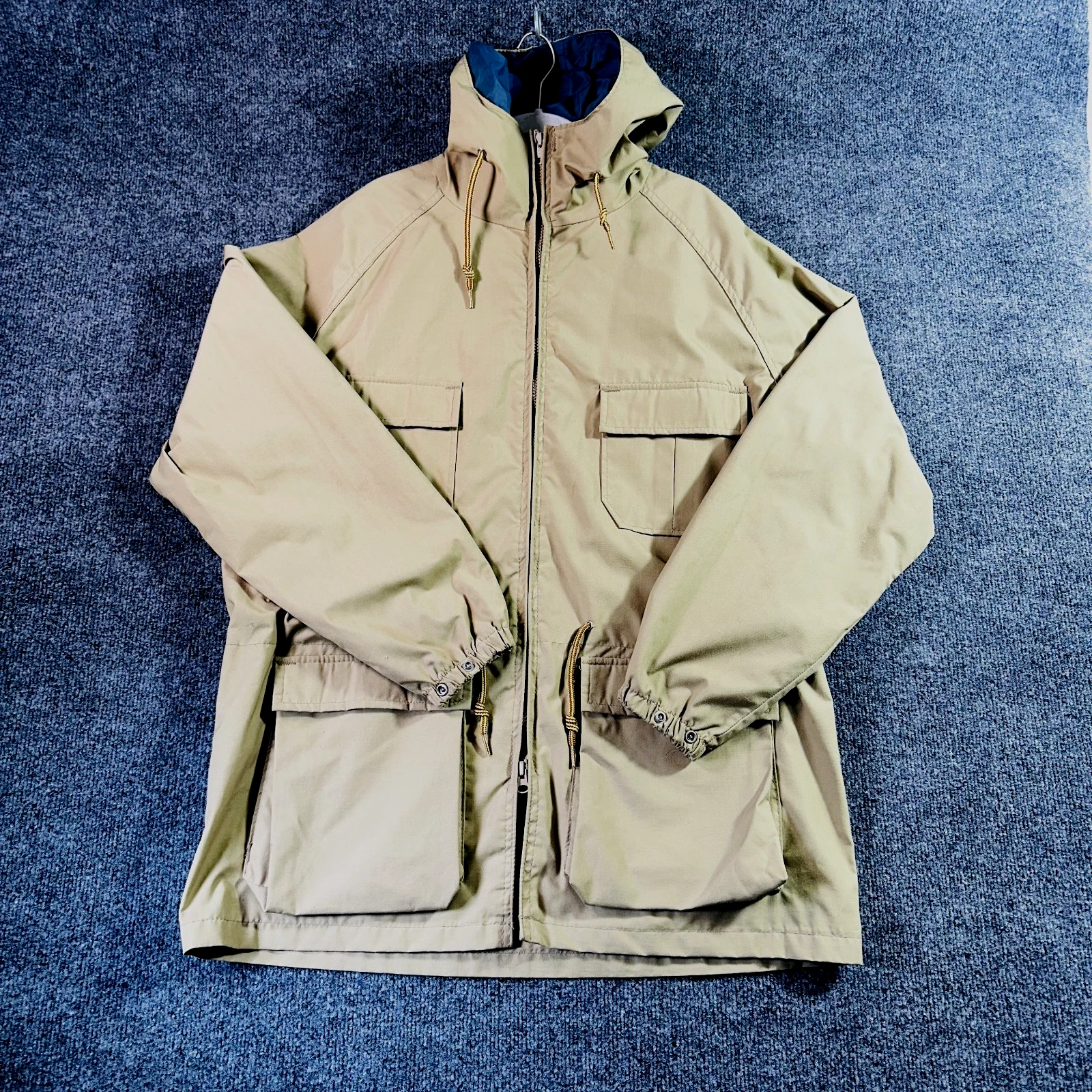 Woolrich Parka Jacket Men Large Lined Chore Outdoor Fish Vintage Made In USA 80s
