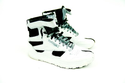 Maison Margiela Reebok Gladiator Tabi White Out Paint High Top Sneakers 10
