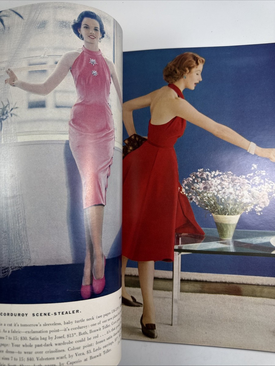 VOGUE magazine August 15, 1951-Fashion Jaqueline Kennedy RETAIL