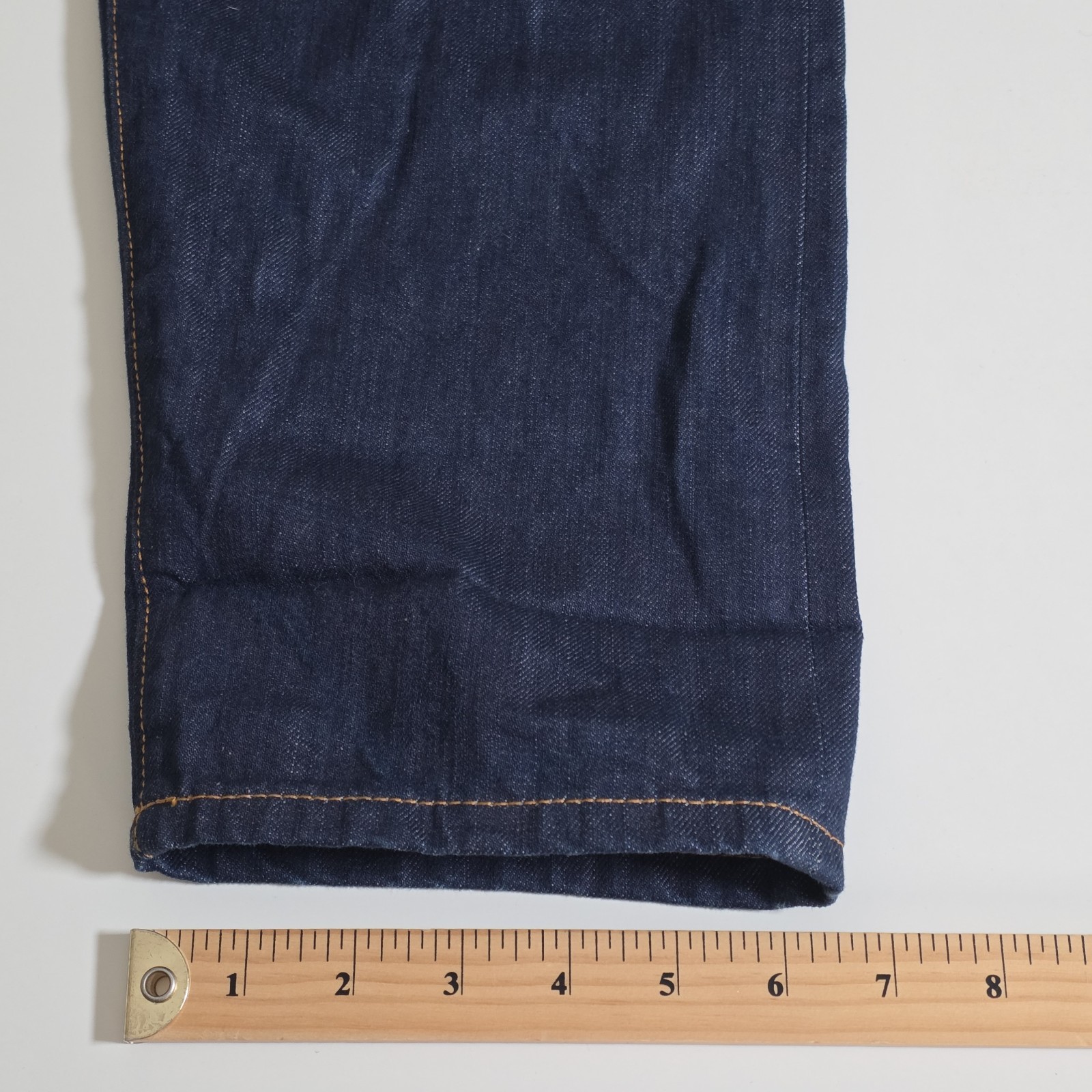 Topshop Moto Selvedge Denim Overalls Womens US 8 Navy Rigid Italy Preppy Grunge image 8