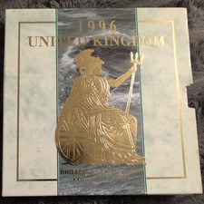 ROYAL MINT UK 1996 BRILLIANT UNCIRCULATED B/UNC SET INC FOOTBALL / EURO £2 CON