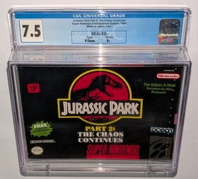 JURASSIC PARK SNES PS2 SEALED GRADED GAMES LOT WATA CGC AFA VGA UV ACRYLIC .99
