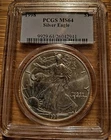1998 American Silver Eagle 1oz PCGS MS-64