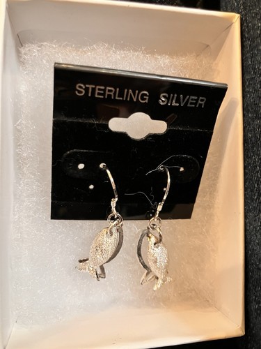 Sterling Silver Fish Earrings-New