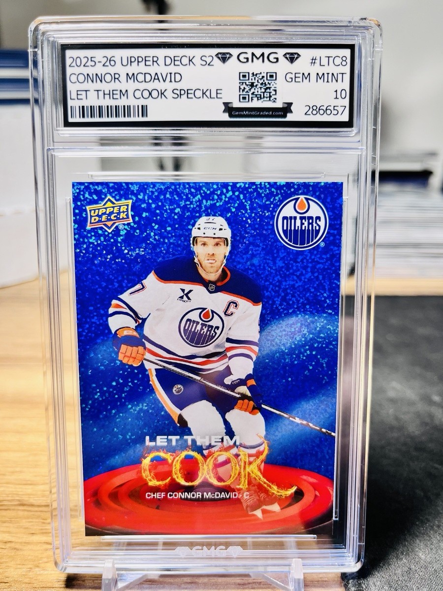 gmg graded cards 2025-26 Upper Deck S2 Connor McDavid Let Them Cook Speckle SP 10 Gem Is GMG grading services reliable?