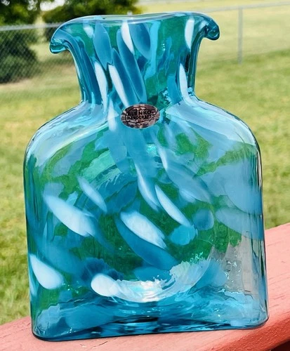 Blenko Glass Water Bottle 384 - Special Edition - Neptune