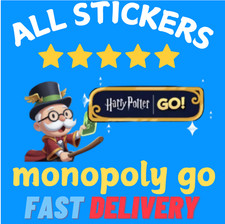 Monopoly Stickers Go 1-6 STARS All Sticker Available IMMEDIATE SEND 24/7