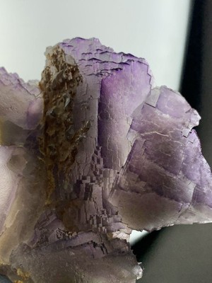 Purple cubic fluorite from Balochistan 219 grams unique crystal mineral specimen