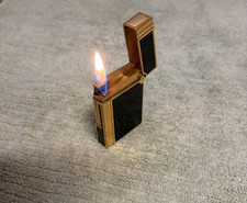 Original S.T. Dupont Gatsby Feuerzeug Schwarz Gold Laque de Chine
