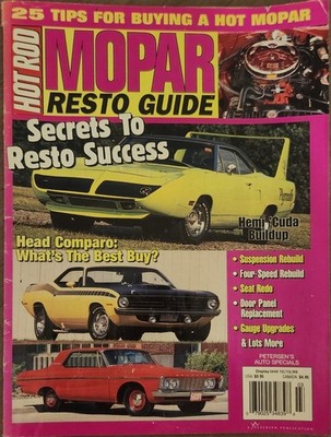 1999 Hot Rod Mopar Resto Guide Secrets to Resto Success