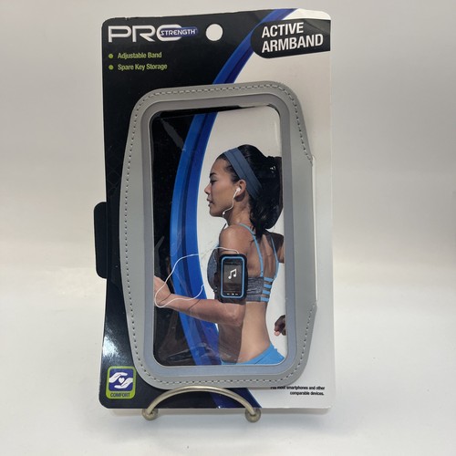 Cell Phone Workout Armband Pro Strength Active Reflective Adjustable Band New - 第 1/6 張圖片
