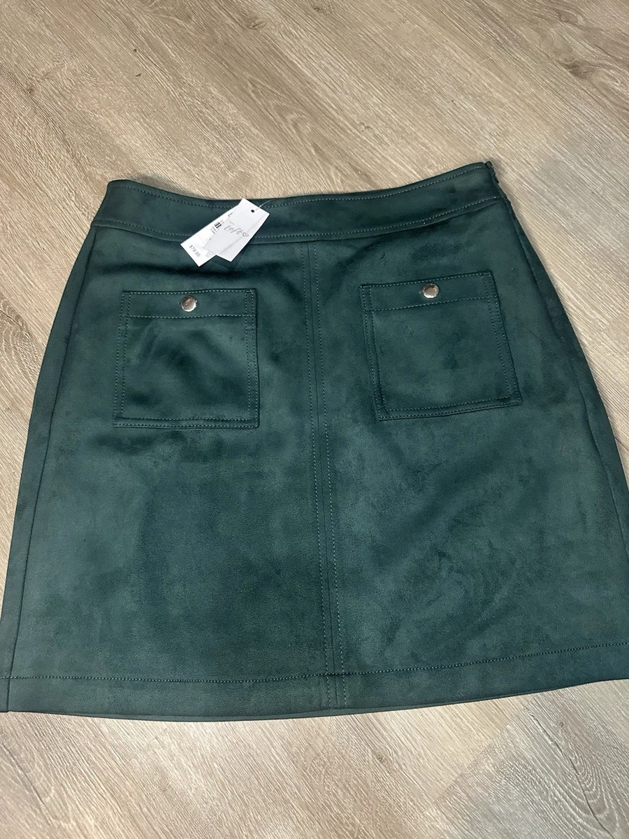 Ann Taylor Loft Mini Skirt Womens Size 0 Orange Lined A Line Stretch