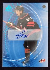 2025-26 SP Game Used Seth Jarvis Blue Autograph #164 Carolina Hurricanes