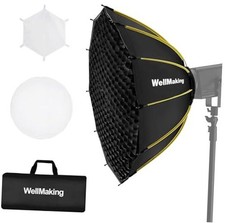 25.6inch/65cm Parabolic 16K Softbox Quick Set up and Folding, 25.6 inch /65 cm