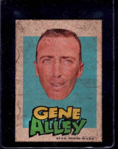 Gene Alley #1 1967 Topps Pirates Stickers card