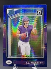 2024 Panini Donruss Optic Rated Rookie Blue Hyper Prizm JJ McCarthy #235 Vikings