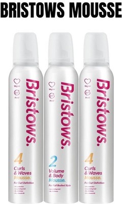Bristows Mousse Locken & Wellen - Volumen & Körper für glänzendes Haar 200 ml UK-Verkäufer